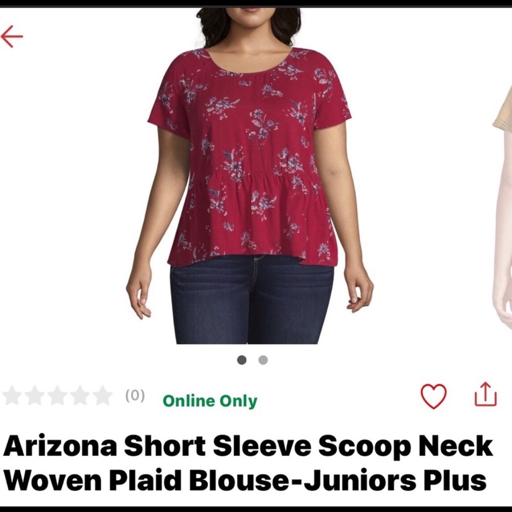 *donate 3/1/22* ArizonaJeanCo scoop neck top - Picture 6 of 6